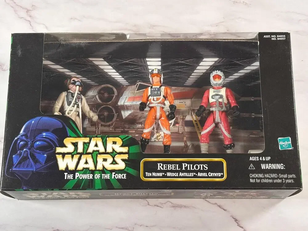 Star Wars Rebel Pilots Figures POTF Ten Numb Wedge Antilles Arvel Crynyd 1999